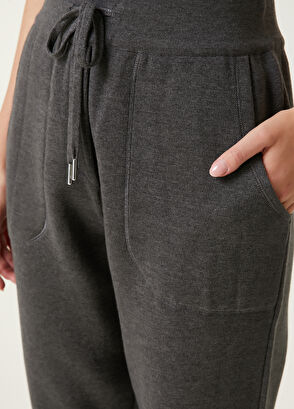 Gri Melanj Yün Jogger Pantolon Beymen Club Gri Melanj Yün Jogger Pantolon - 4