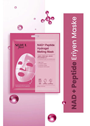 Dermal Seoul Face NAD+ Peptide Hydrogel Revitalizing Moisturizer Melting 5-Pack Paper Face Mask 34 gr - 7