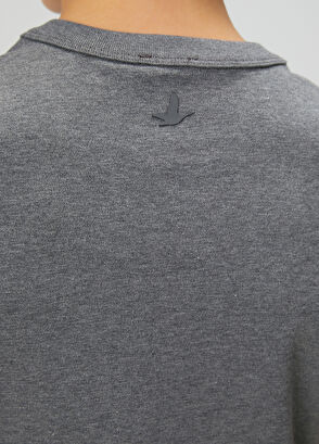 Beymen Club Antrasit Melanj Basic T-shirt - 6