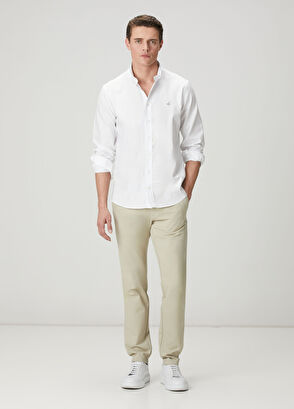 Beymen Club Comfort Fit White Oxford Shirt - 3