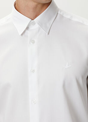 Beymen Club Slim Fit Beyaz Gömlek - 7