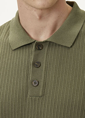 Beymen Club Çağla Polo Yaka Selanik Örgü Kısa Kollu Triko - 7