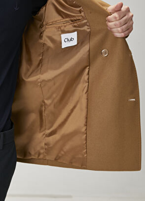 Beymen Club Camel Double-Breasted Coat - 8