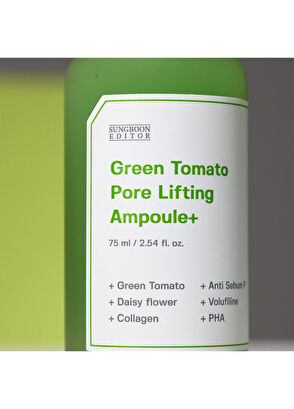 Sungboon Editor Green Tomato Pore Lifting Ampoule Gözenek Sıkılaştırıcı ve Toparlayıcı Cilt Serumu 75 ml - 8