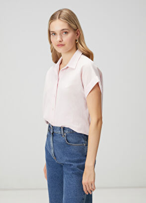 Beymen Club Açık Pembe Kısa Kol Pike Gömlek - 4