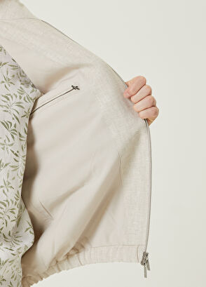 Beymen Club Bej Keten Yelek - 8