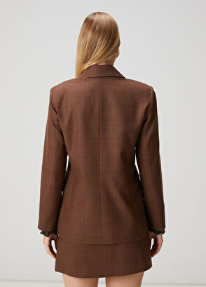 Beymen Club Kahverengi Yün Ceket - 5