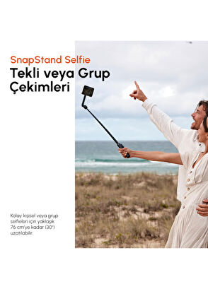 ShiftCam SnapStand Tripod Kompakt Katlanabilir ve Uzatılabilir Bluetooth Kumanda ve Manyetik Selfie Çubuğu - 7