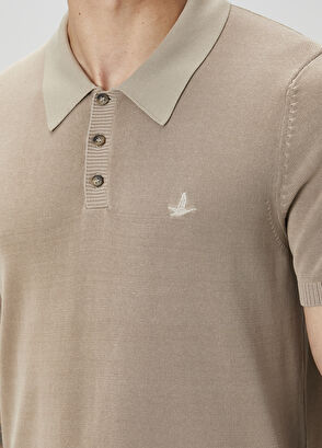 Beymen Club Bej Polo Yaka Kısa Kollu Triko - 6