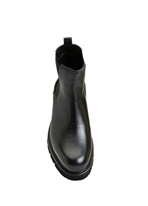 Beymen Club Black Men's Leather Chelsea Boots - 9