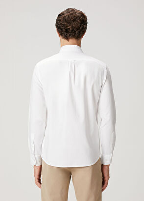 Beymen Club Comfort Fit White Oxford Shirt - 6