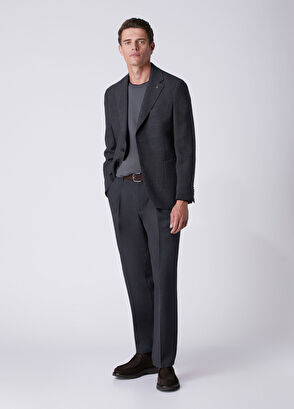 Beymen Club Anthracite Dobby Wool Blazer - 3