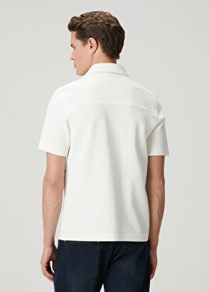 Beymen Club Comfort Fit White Polo Dobby T-Shirt - 5