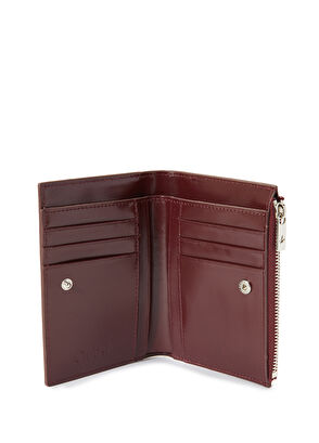 Beymen Club Burgundy Small Women's Leather Wallet - 4