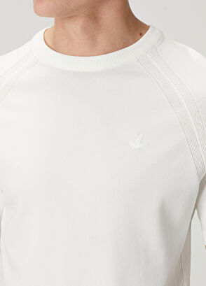 Beymen Club Kırık Beyaz Kısa Kollu Kazak - 6