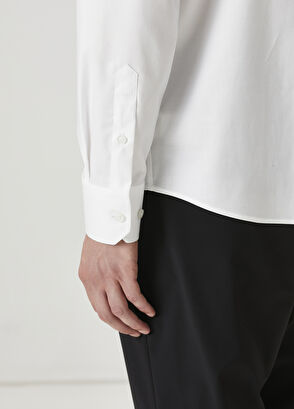 Beymen Club Slim Fit Beyaz Non-iron Twill Gömlek - 8
