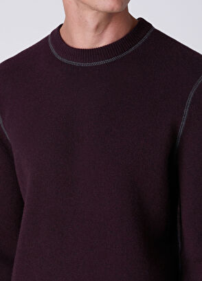 Beymen Club Plum Double-Sided Wool Sweater - 9