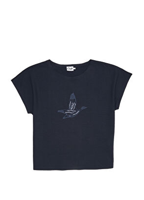 Beymen Club Navy Blue Seamless Logo Embroidered T-Shirt - 6