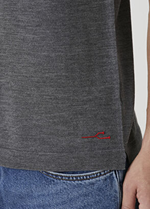 Rudy California Light Grey Short Sleeve Wool Knitwear - 5