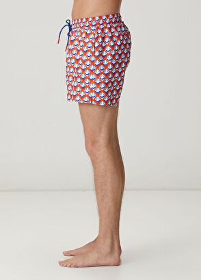 Beymen Club Red Goose Logo Short Swimsuit - 3