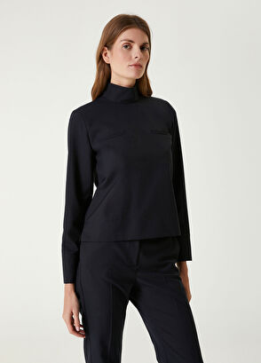 Academia Lacivert Bluz - 5