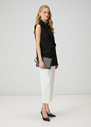 Beymen Club Siyah Kruvaze Yelek - 3