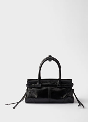 Prada Bonnie Siyah Deri Kadın Mini El Çantası - 3