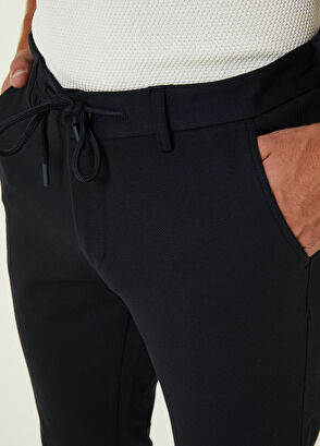Beymen Club Lacivert İri Diyagonal Dokulu Chino Pantolon - 4