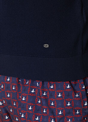 Beymen Club Navy Blue Short Sleeve Sweater - 8