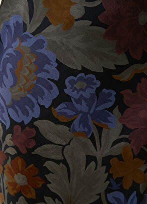 Beymen Club Çiçekli Midi Evaze Saten Etek - 5