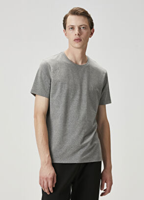 Beymen Club Gri Melanj Basic T-shirt - 3