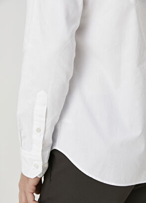 Beymen Club Slim Fit Beyaz Oxford Gömlek - 7