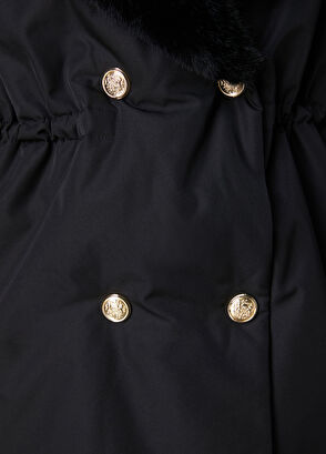 Beymen Club Black Hooded Double-Breasted Coat - 7