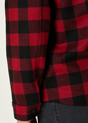 Beymen Club Red Hooded Wool Outer Shirt - 7