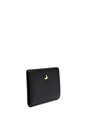 Beymen Club Black Faux Leather Wallet Scarf Set - 4