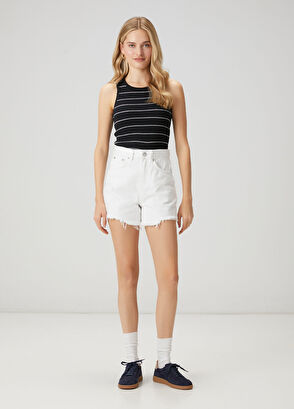 Beymen Club Navy Blue White Striped Knit Tank Top - 3