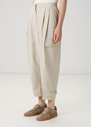 Beymen Club Beige Pleated Trousers - 4