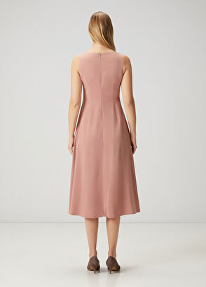Beymen Club Dusty Rose Midi Dress - 6