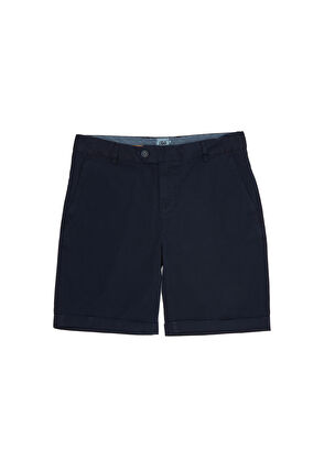 Beymen Club Slim Fit Lacivert Twill Şort - 6