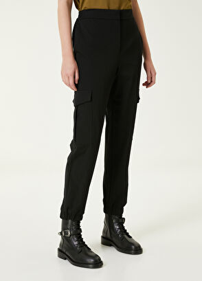 Beymen Club Siyah Elastik Paça Kargo Pantolon - 3