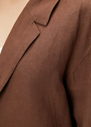 Beymen Club Light Brown Linen Coat - 7