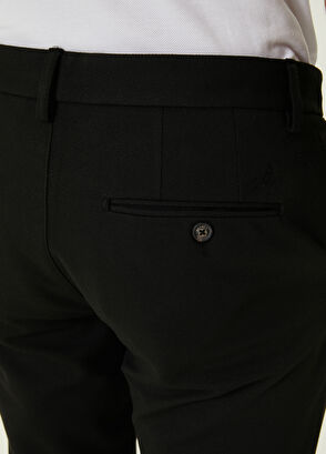 Beymen Club Siyah İri Diyagonal Dokulu Chino Pantolon - 5