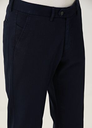 Beymen Club Regular Fit Navy Blue Chino Pants - 3