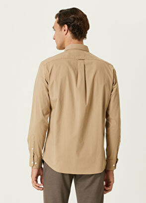 Beymen Club Comfort Fit Mink Gabardine Textured Shirt - 5