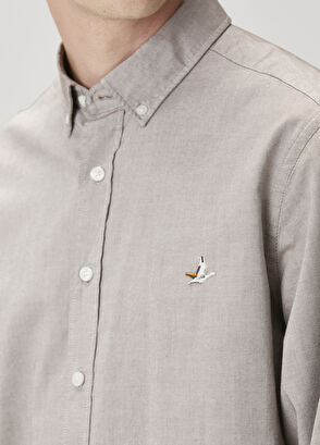 Beymen Club Comfort Fit Mink Oxford Shirt - 6