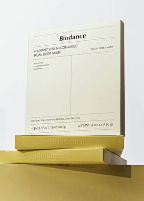 Biodance Radiant Vita Niacinamide Real Deep Mask 4pcs - 7