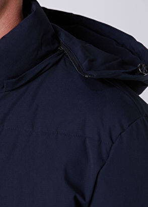 Beymen Club Navy Blue Hooded Puff Coat - 7