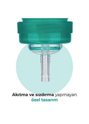 Mamajoo Yeşil Akıtmaz Antikolik 12 Ay+ Pipetli Alıştırma Bardağı 270 ml - 5