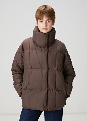 Beymen Club Açık Kahverengi Puffer Mont - 4