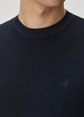 Beymen Club Lacivert Kısa Kollu Kazak - 7